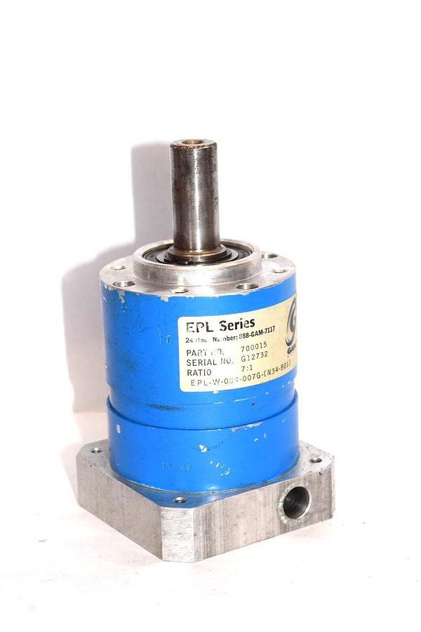 Used EPL SERIES 700015 7:1 Ratio Gear Head Reducer EPL-W-084-007G-[N34-B01]