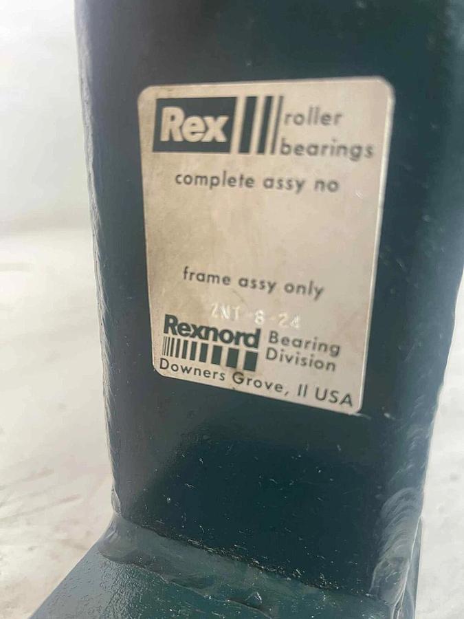 Rex ZNT-8-24 Take-Up 24" Take Up Frame Bearing Kit Assembly 2-7/16" Bearing NOS