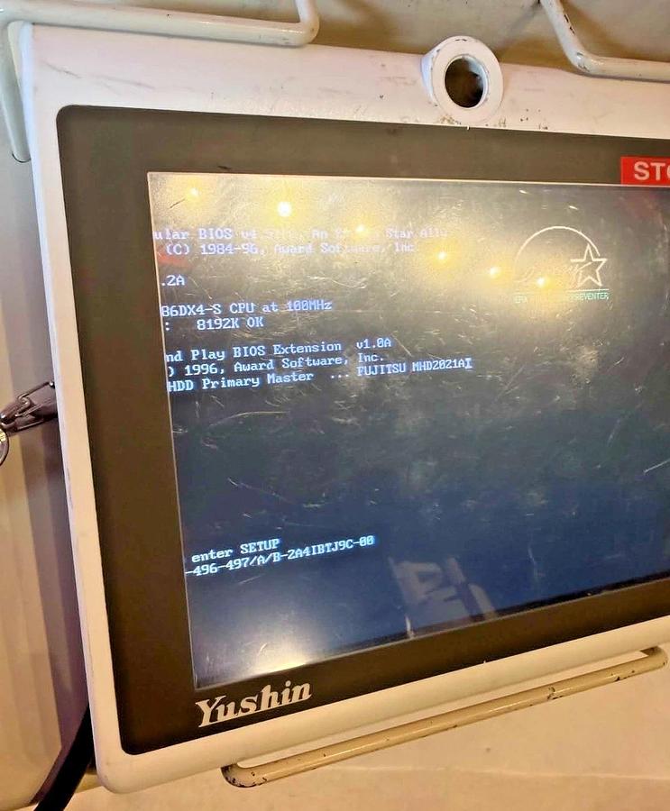 Used Yushin Touchscreen Robotic Teach Pendant Computer F8342370 *READ*
