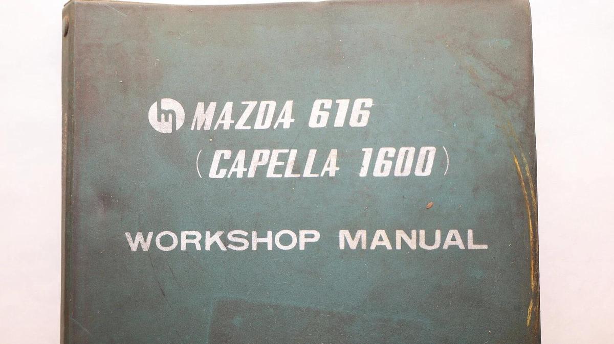 Used MAZDA 616 Capella 1600 Sedan Coupe Workshop Manual