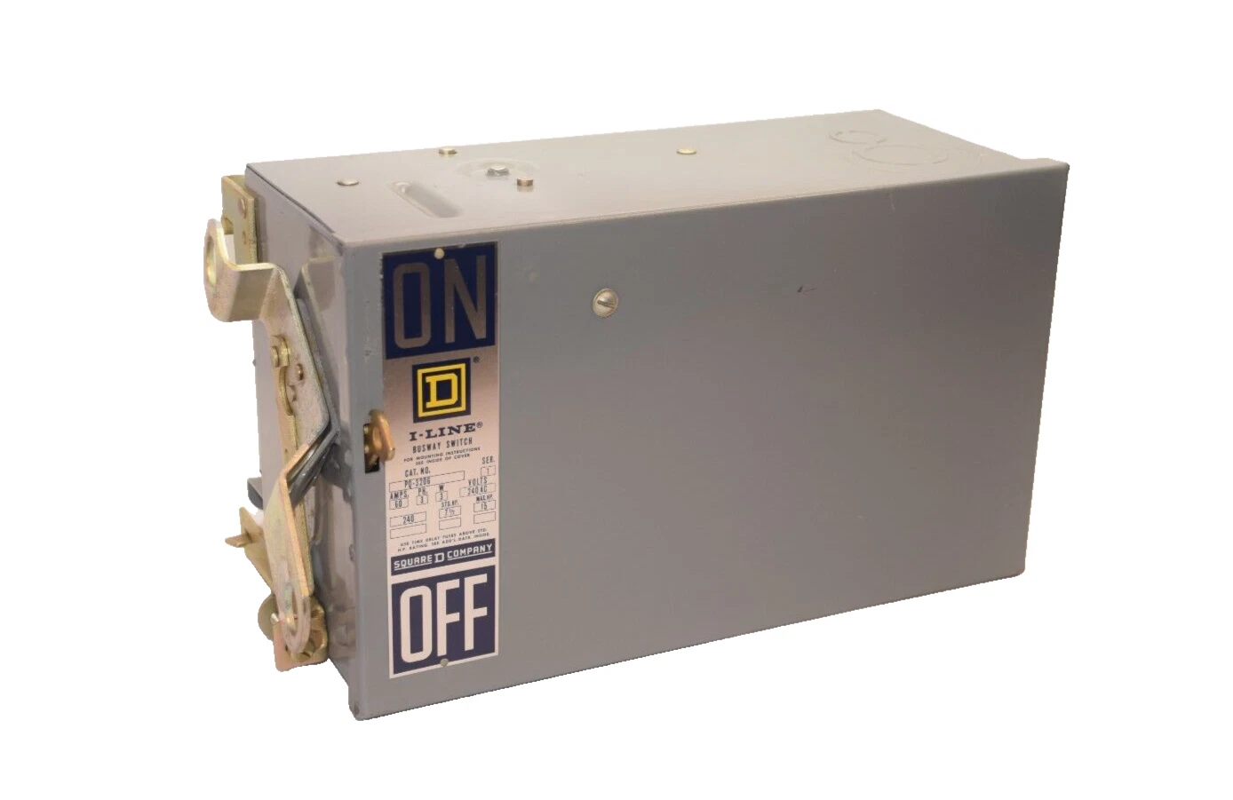 SQUARE D PQ3206 PQ-3206 60A 60 Amp 3PH 3W 240V I-Line Busway Unit Switch (NEW)