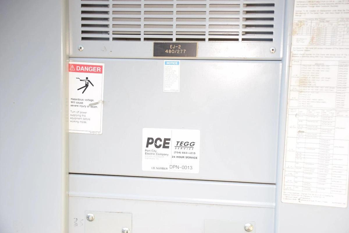 Used Cutler-Hammer 800A Panelboard Pow-R-Line PRL4b 480/277v 800 Amp 3ph 4w Typ 1