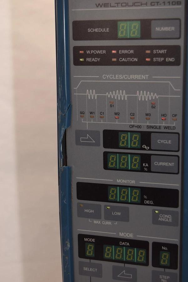 Used MIYACHI CT-110B-00-18 , CT-110 WELTOUCH Controller CT-110B-00-18 *No Front Cover