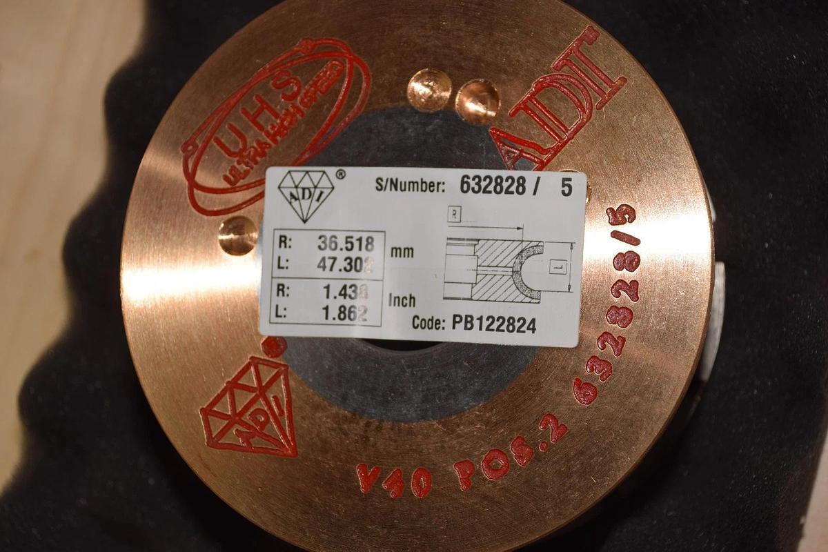 ADI 2 UHS 929175, PB122824, V40, 120MM x 40MM 35mm Diamond Profile Wheel Granite