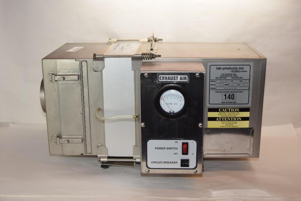 Used LAB PRODUCTS INC. 59015NHD CAGE HOUSING UNIT EXHAUST MODULE 115V