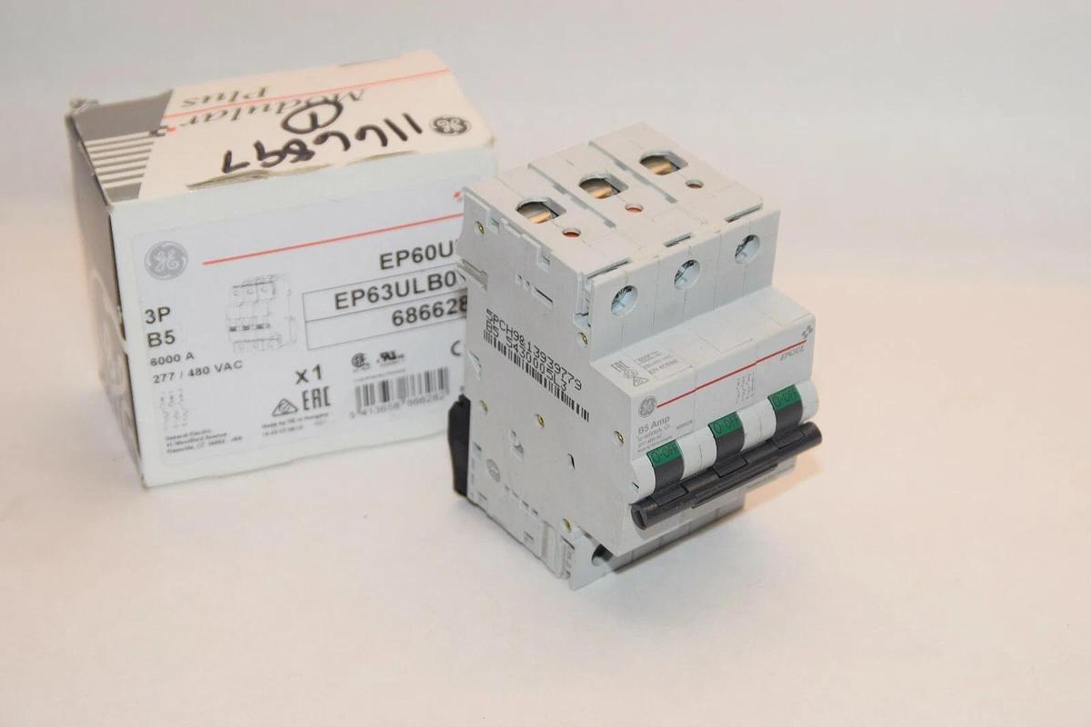NEW) GE GENERAL ELECTRIC Breaker EP63ULB05  EP60UL B5 Amp 3P 6000A  277/480V