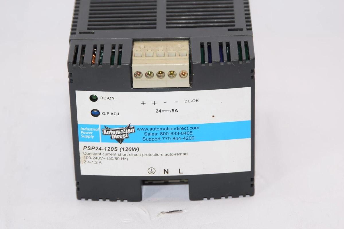 Used AUTOMATION DIRECT PSP24-120S 120w PSP24120S 2.4-1.2A Power Supply