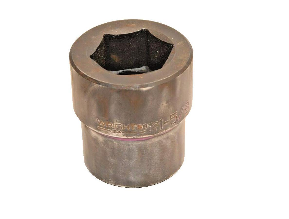 Used WRIGHT TOOL 6 Point Spline Drive Impact Socket 5852 1-5/8"