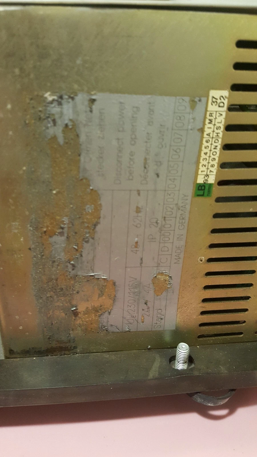 Used Siemens SICOMP PC 32-F Interface Panel 6AP1160 PC32-F