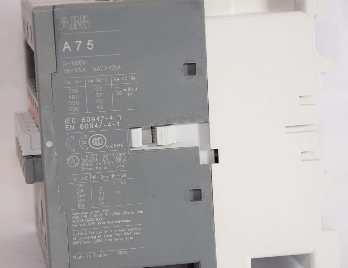 ABB Contactor A75-30-11-51 A75-30 A75301151  3P 400/480v coil NEW