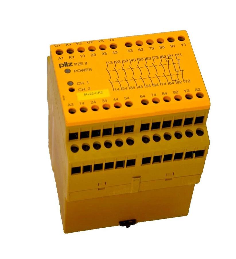 Used PILZ PZE9 24vdc 8n/o 1n/c PZE924vdc8n/o 1n/c 3.5w Safety Relay