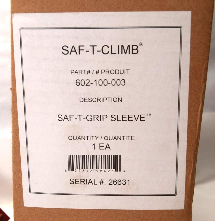 Miller/Honeywell Saf-T-Climb 602-100-003 Fall Prevention Sleeve Saf-T-Grip (New)