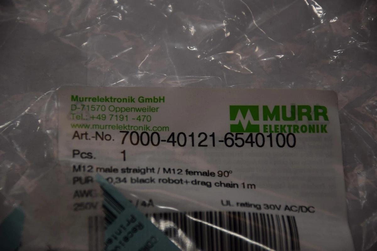 MURR ELEKTRONIK 7000-40121-6540100 7000401216540100 M12 CABLE NEW