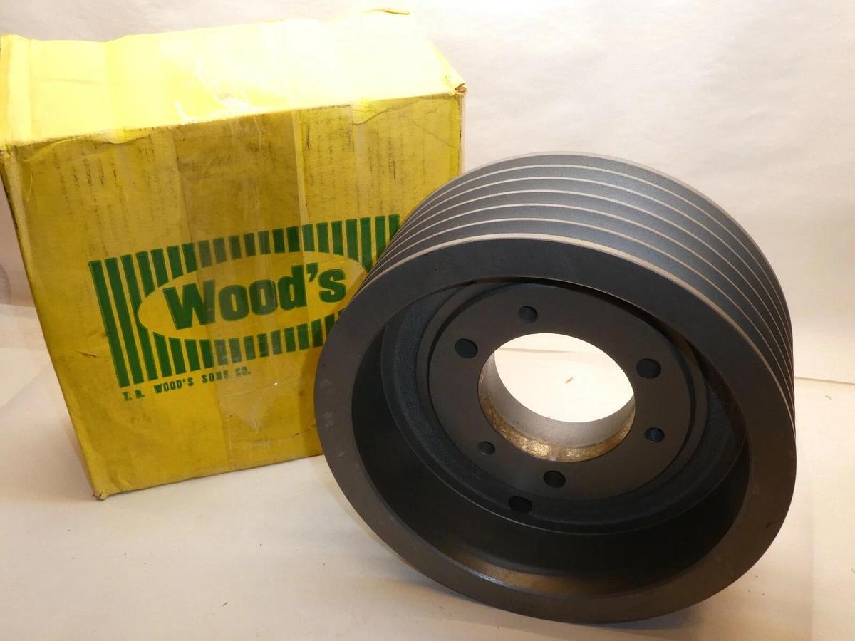 (NEW) TB WOODS 5V10.9X6-E 6 Grooved Ultra V-Belt Pulley Sheave