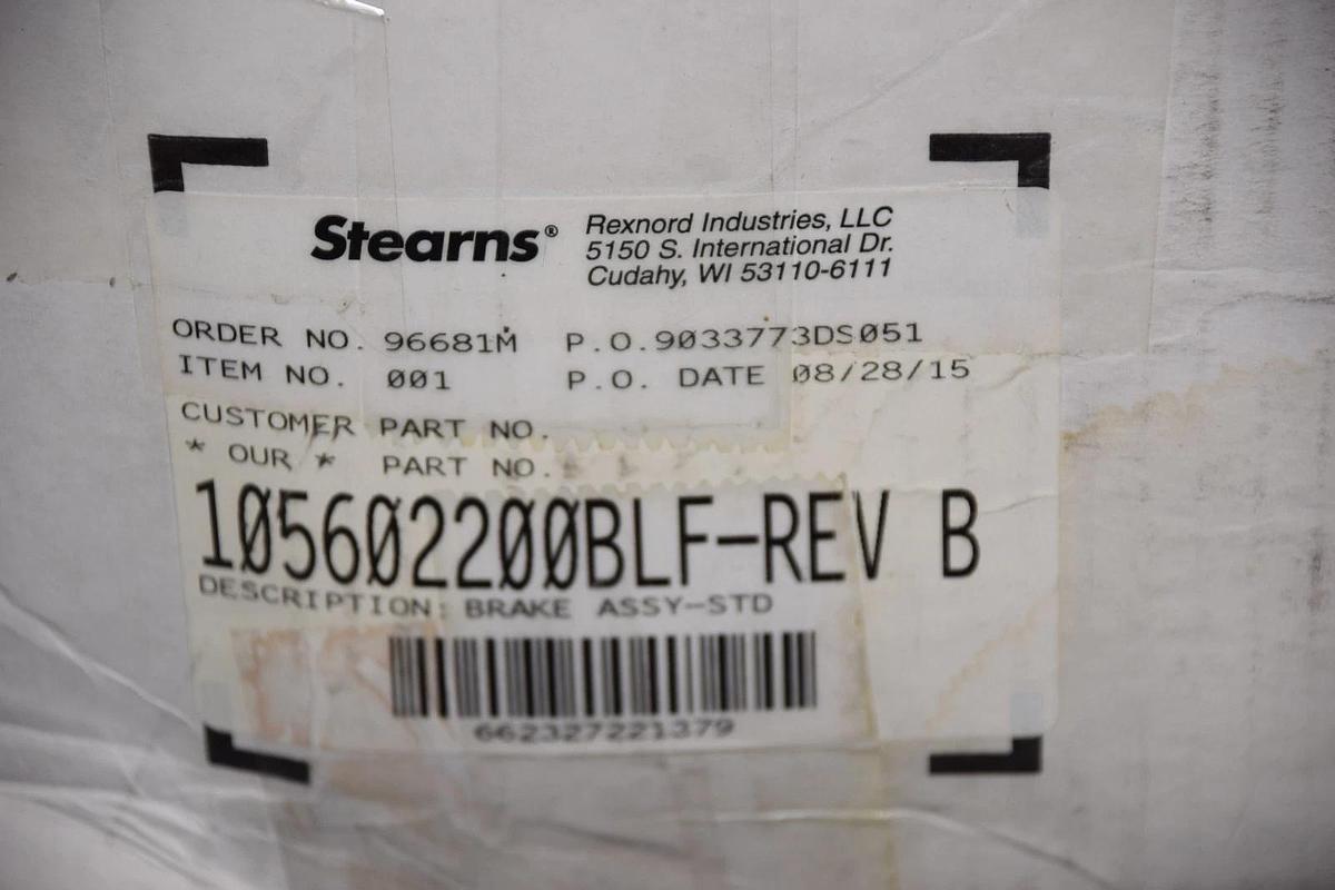 STEARNS Brake Clutch Assy 105602200BLF Rev B 380/460V (New)