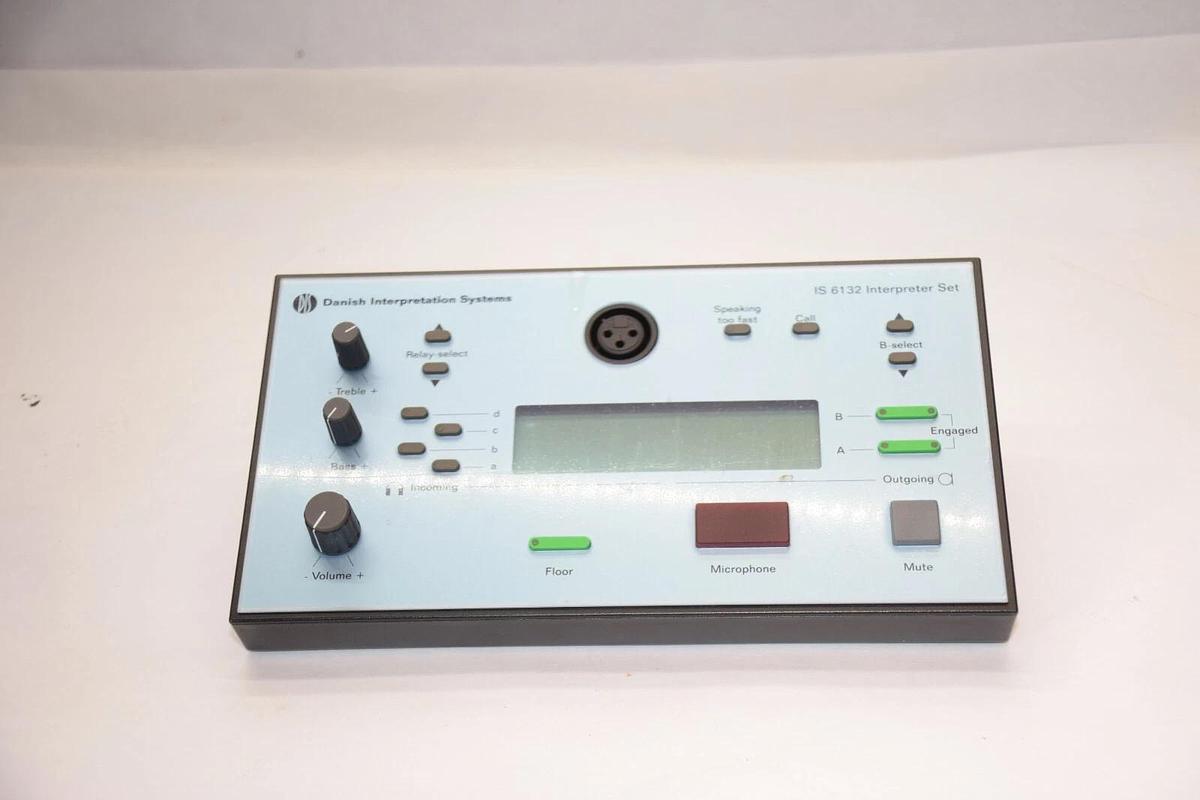 NEW- DANISH INTERPRETATION SYSTEMS IS6132 Interpreter Set Dig. Conference System