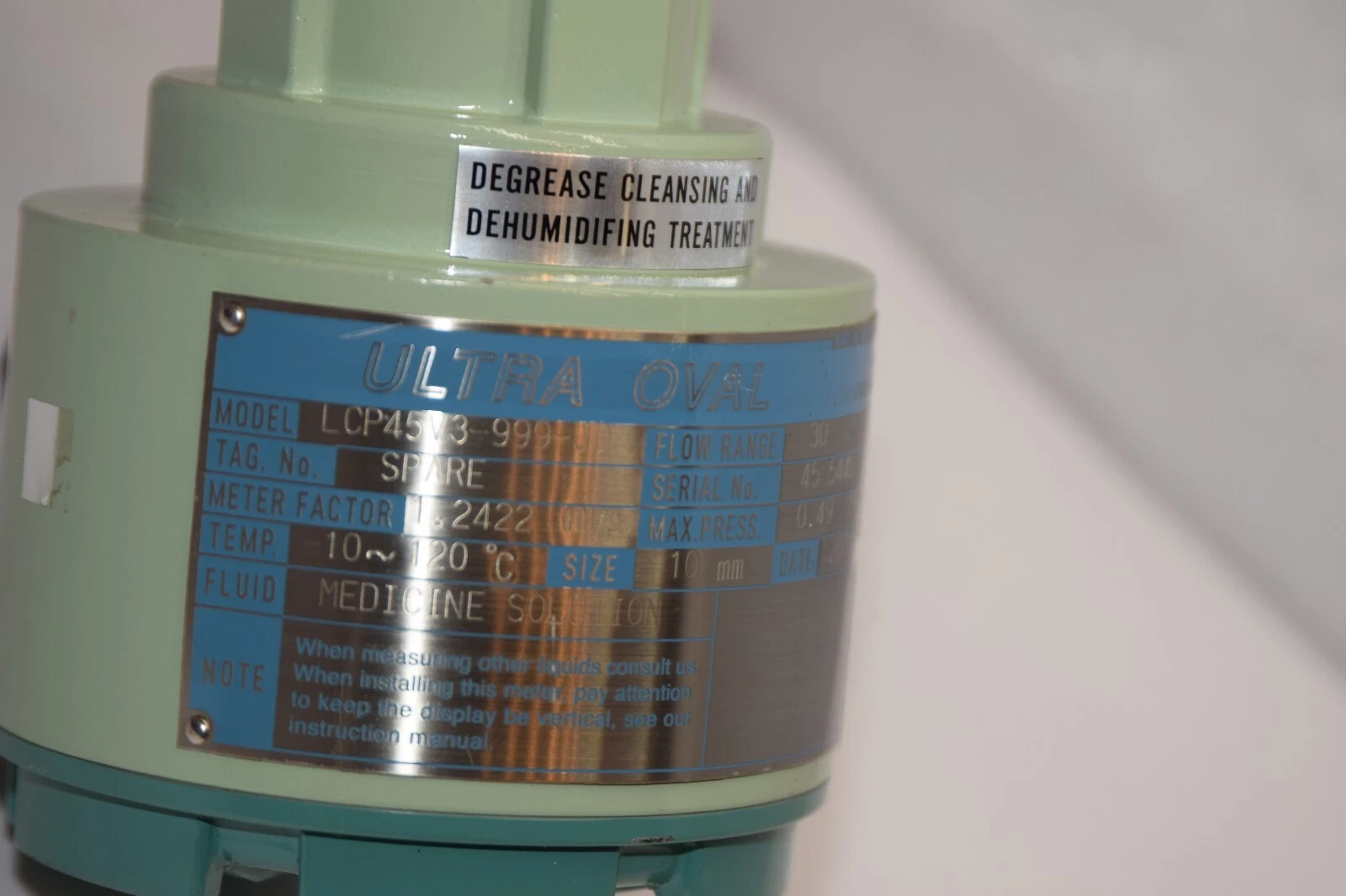 (NEW) ULTRA OVAL LCP45V3-999-J0 10mm 0.49MPa Stainless S/S Flow Meter