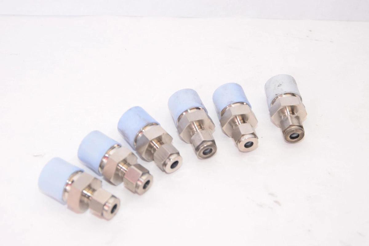 (NEW -Lot 6) SS316 SS 316 1/4" x 1/2" NPT Nylon Straight Connector