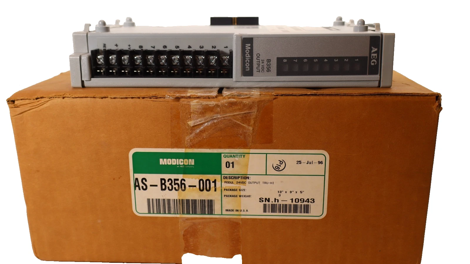 Modicon AS-B356-001 , ASB356001 24Vdc Output Module (New)