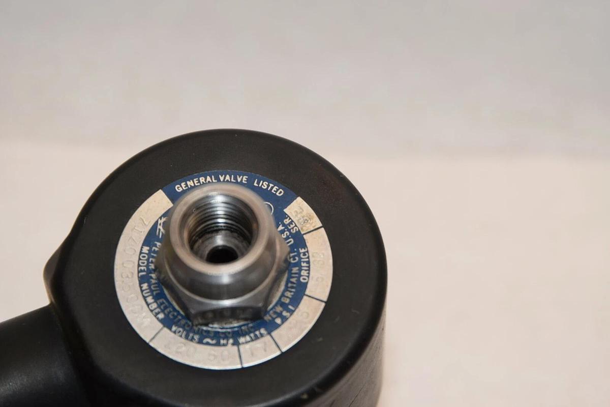 Used PETER PAUL 71Z00350CM 71Z00350CM-120 120v 125psi 5/32" Solenoid Valve