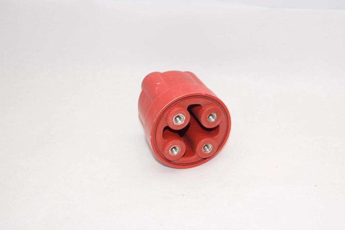 (NEW) Indicator Standoff Fuse Red Poly Isolator 3/8"x16