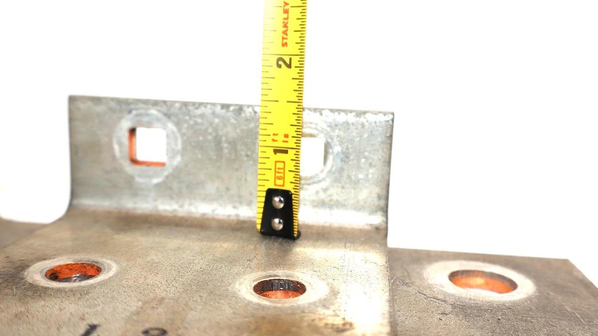 Used 7-1/2" x 4" x 1/4" x 1-1/2" L-Shaped Copper Buss Bar Plate Bracket (Lot of 3)