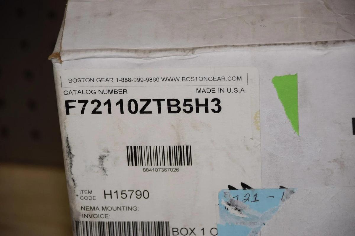 BOSTON GEAR F72110ZTB5H3 2.34HP GEAR REDUCER RATIO 10 NEW
