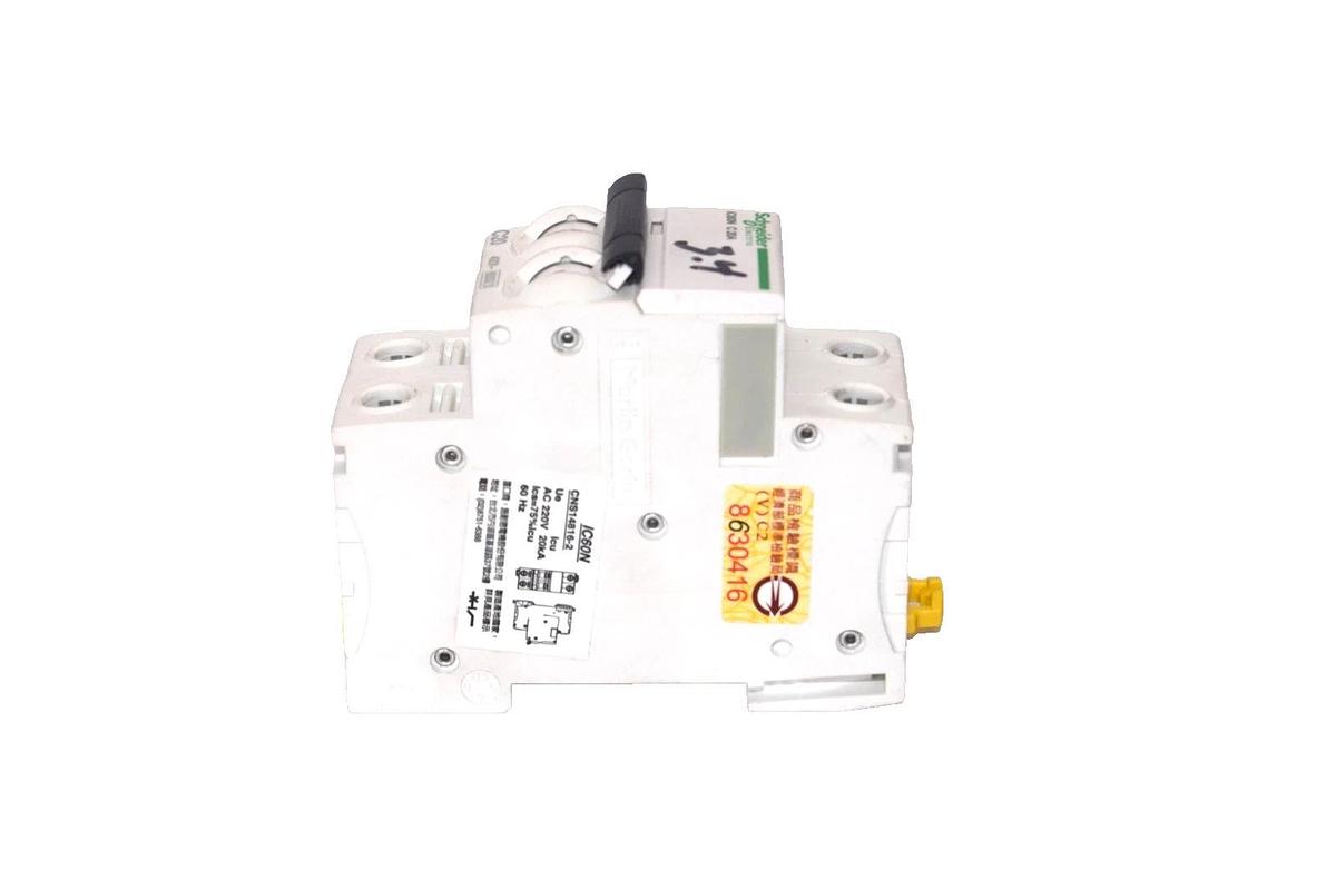 Used SCHNEIDER ELECTIRC iC60N C 20A , CNS14816-2 2P 400V Miniature Circuit Breaker