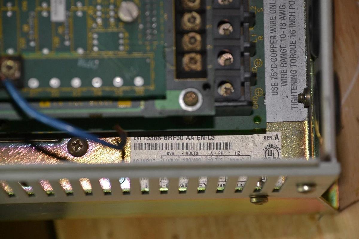 Used ALLEN BRADLEY 1336S-BRF50-AA-EN-L5 380/460V 10.7A 3PH 50/60Hz 1336 PLUS DRIVE