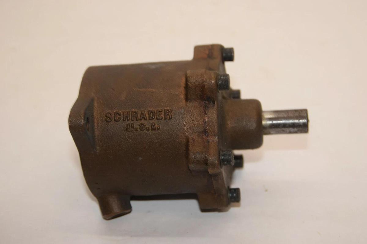 Used SCHRADER 3453B 3453-B 2" Stroke Single Action Brass Pneumatic Clamping Cylinder