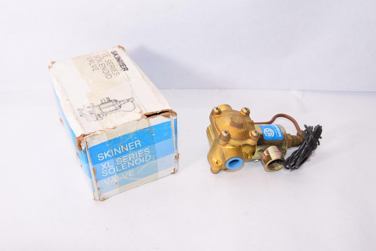 (NEW) HONEYWELL / SKINNER LP5LB3150 Solenoid Valve 3-Way 120V 10-150 PSI 3/8"