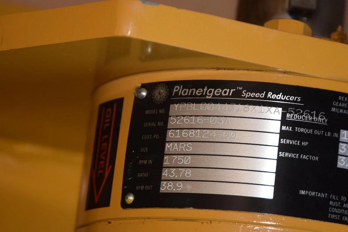 (New) PLANETGEAR 7000 Mars Speed Reducer YPBL0044318X1XA-52616 43.78 RATIO 3HP