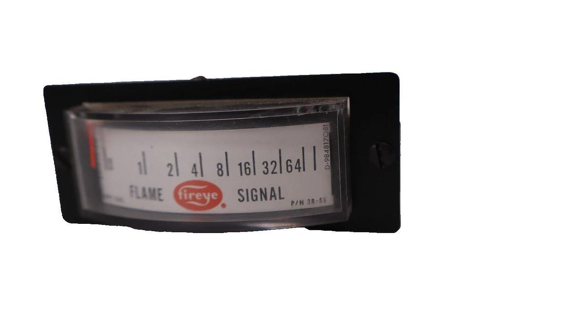 Used Hoyt Electric 38-55 Fireye Flame Signal Panel Meter