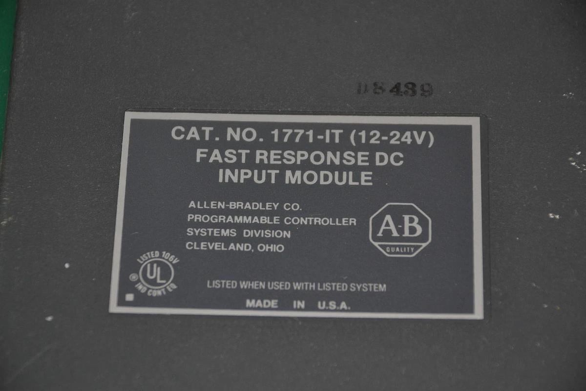 Used ALLEN BRADLEY FAST RESPONSE DC INPUT MODULE 1771-IT 1771 IT 177IT