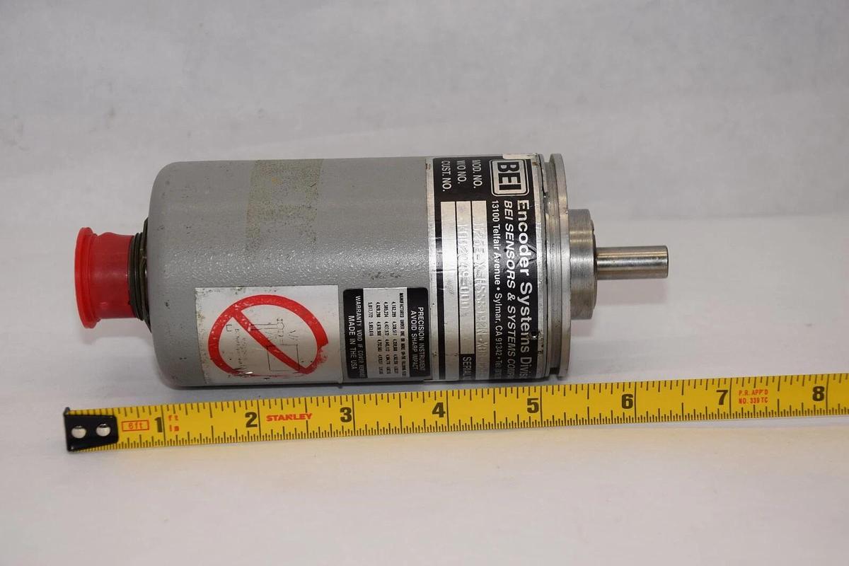 Used BEI M25E-X-HSS8192N-XD3-CR-E-C14-X-5 3/8" Shaft Encoder Systems