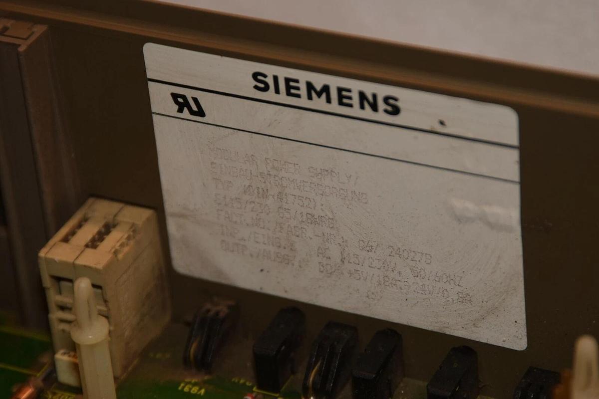 Used SIEMENS E115/230 G5/18WRG Modular Power Supply