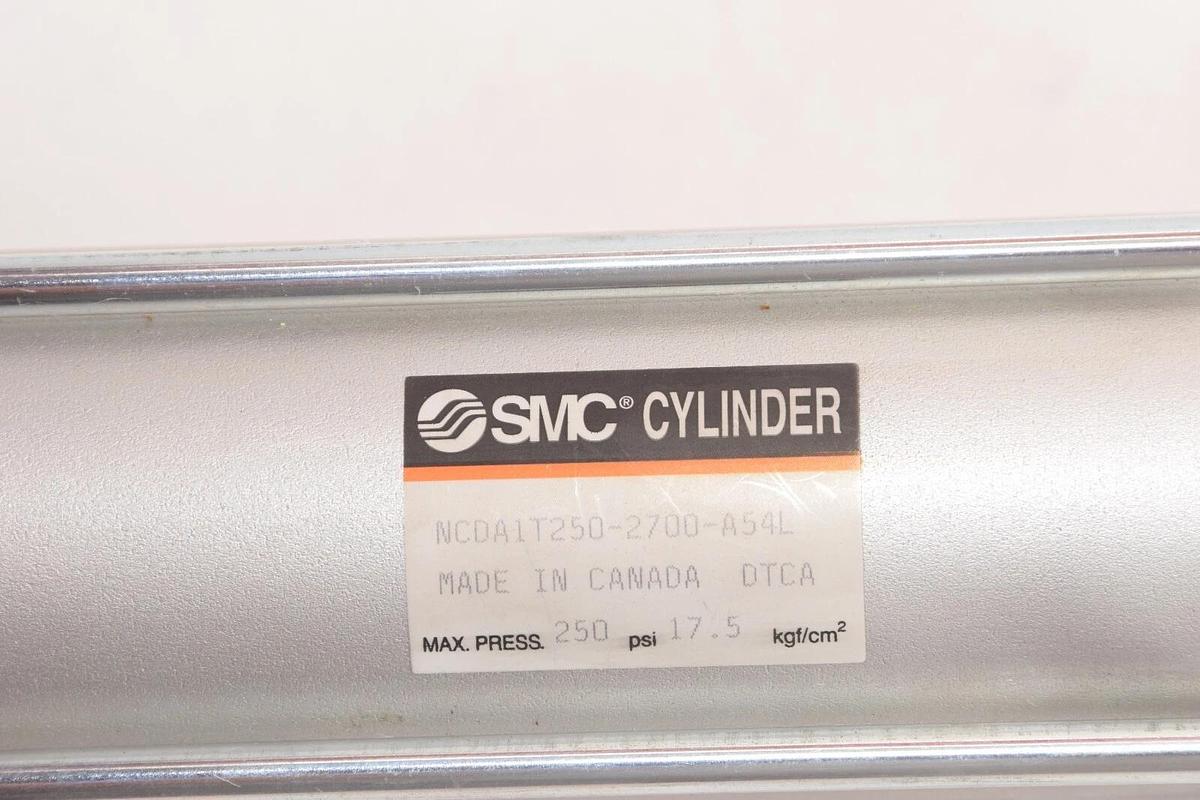 (NEW) SMC NCDA1T250-2700-A54L 17.5kgf/cm2 250psi 5/8" rod Pneumatic Cylinder