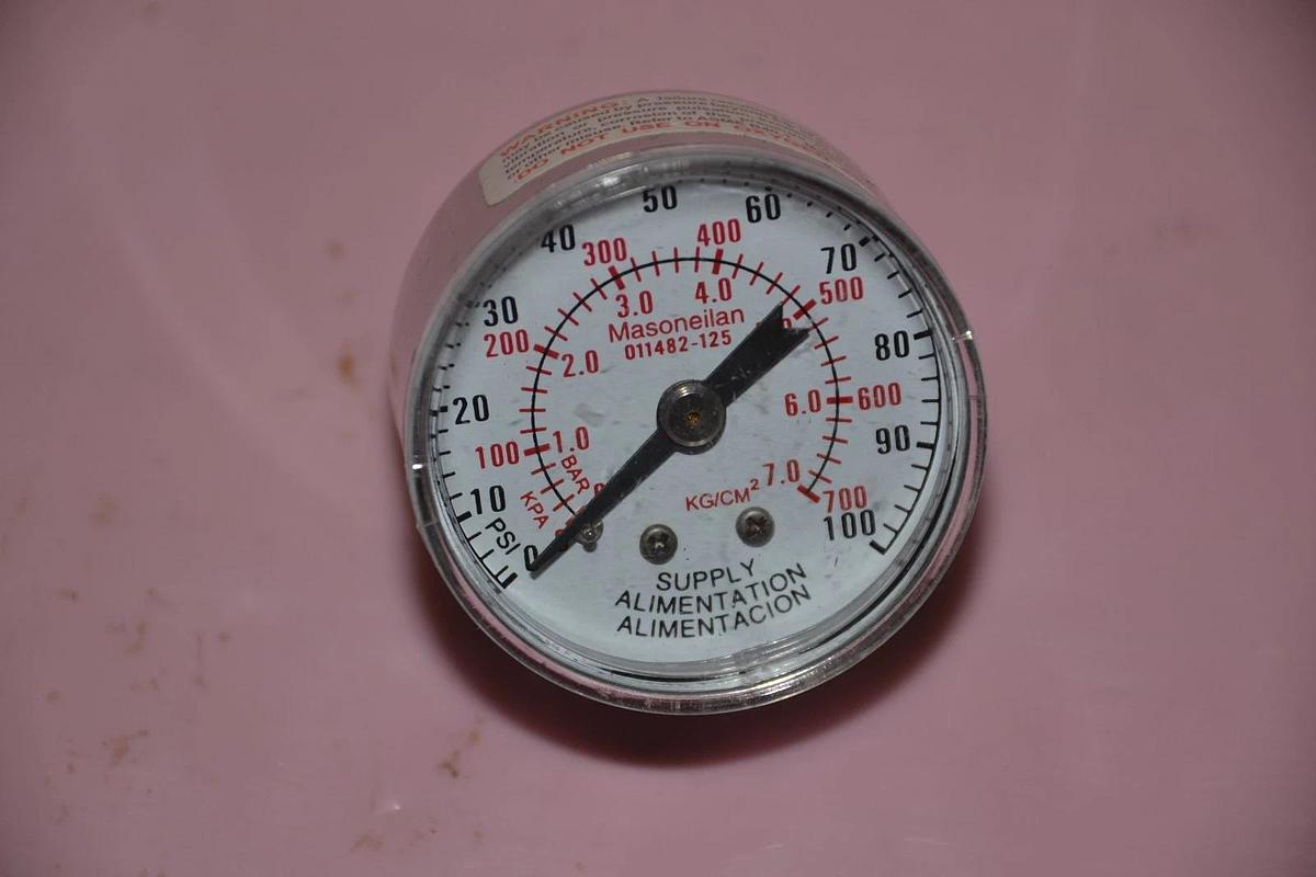 MASONEILAN GAUGE 011482-1205 011482 1205 0114821205 0-100 PSI 0-7.0 KG/CM NEW