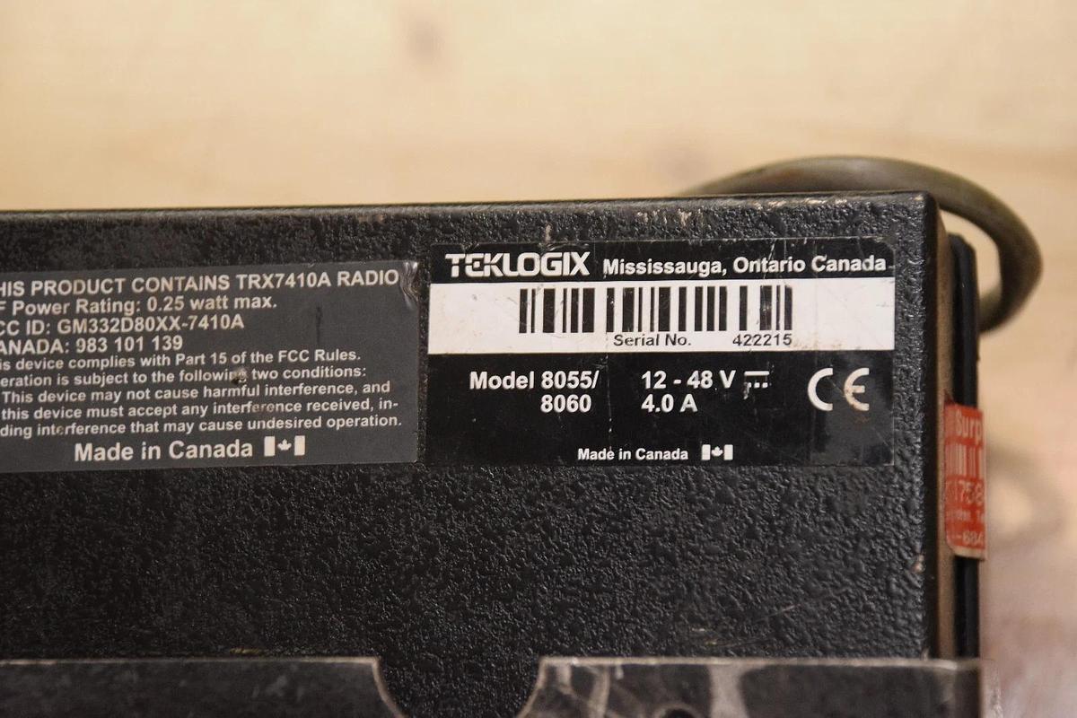 Used Teklogix 8055 8060 8055/8060 Vehicle Mount Terminal 12-48v 4.0a TRX7410A