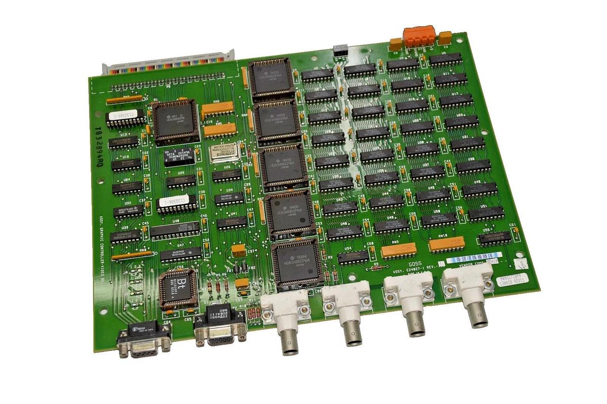 Used GOSS E24027-1 E240271 REV 3 GRAPHIC CONTROLLER VIDEO BOARD