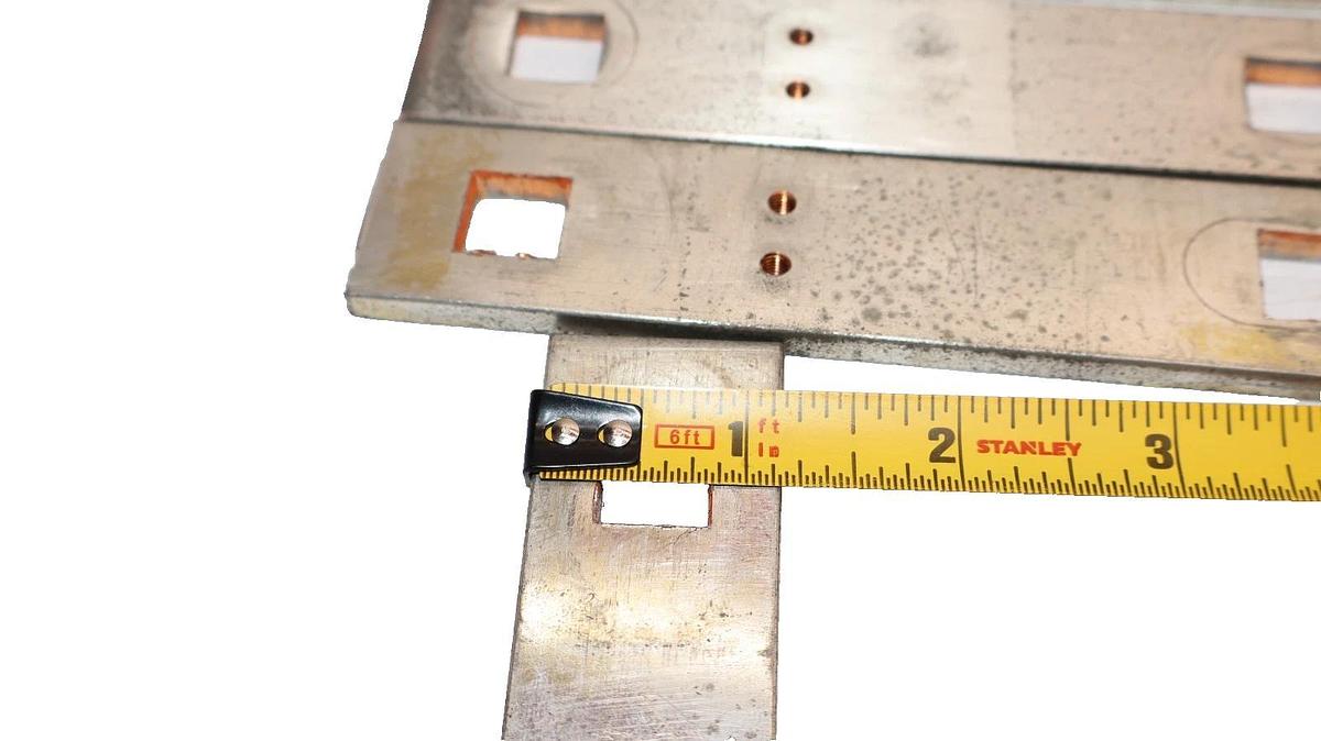 Used 5-1/2" x 1-1/8" x 1/4" Copper Buss Bar Plate (Lot of 4)