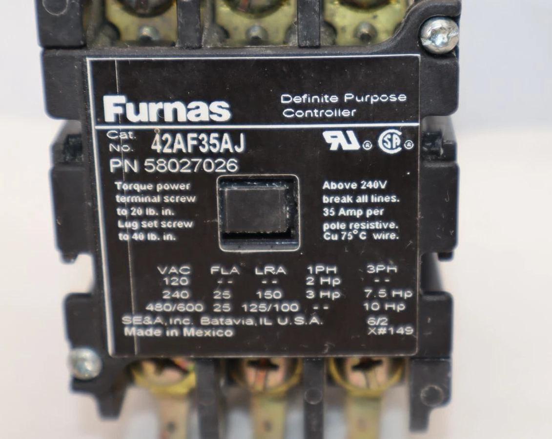 Used Furnas Definite Purpose Controller Contactor 42AF35AJ 58027026
