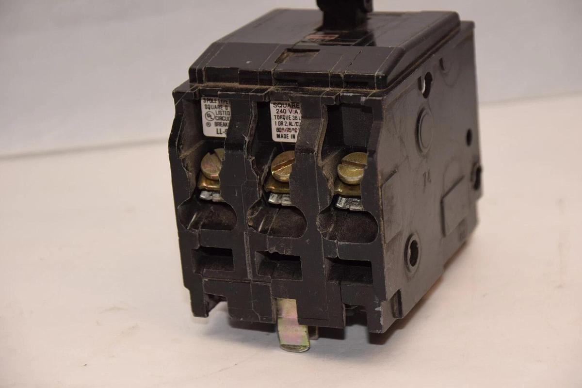 Used Square D Breaker LL-9300 QOB 30A 30 Amp 3 Pole 3P 240v (Used)