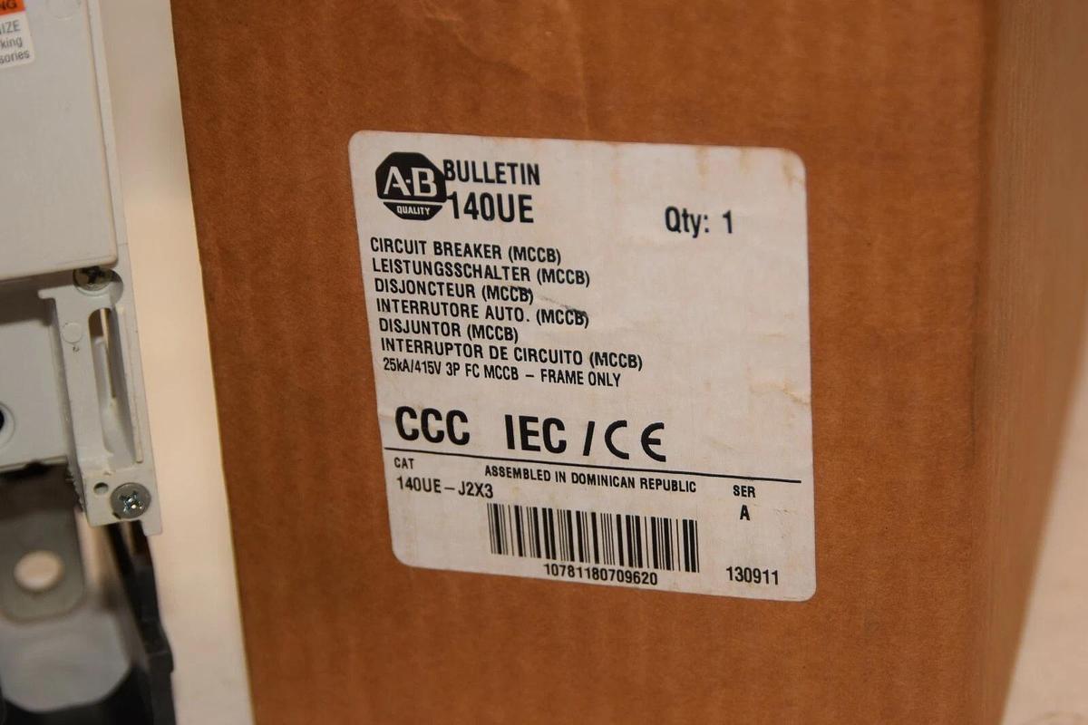 ALLEN BRADLEY 140UE-J2 140UE-J2X3 Ser A 3P Circuit Breaker - Frame Only  (NEW)