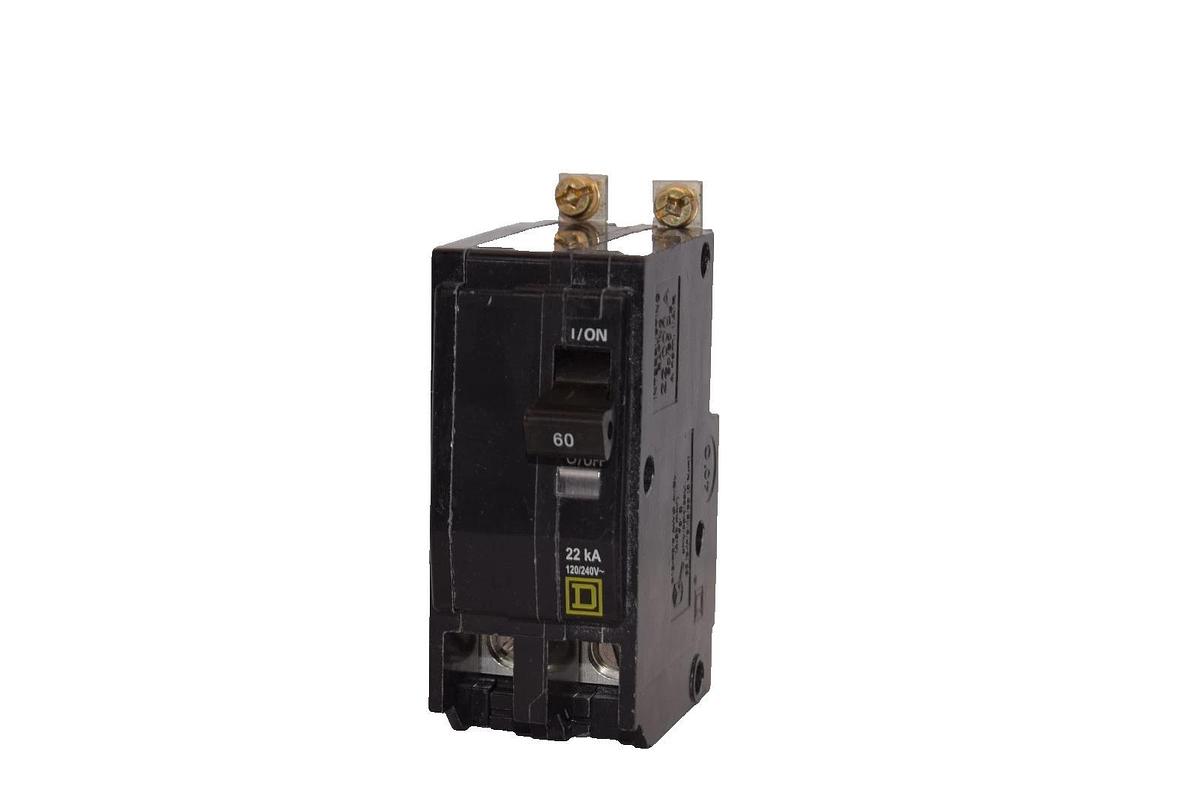 Used Square D 60A Circuit Breaker QOB260VH 60 Amp 2P 120/160V