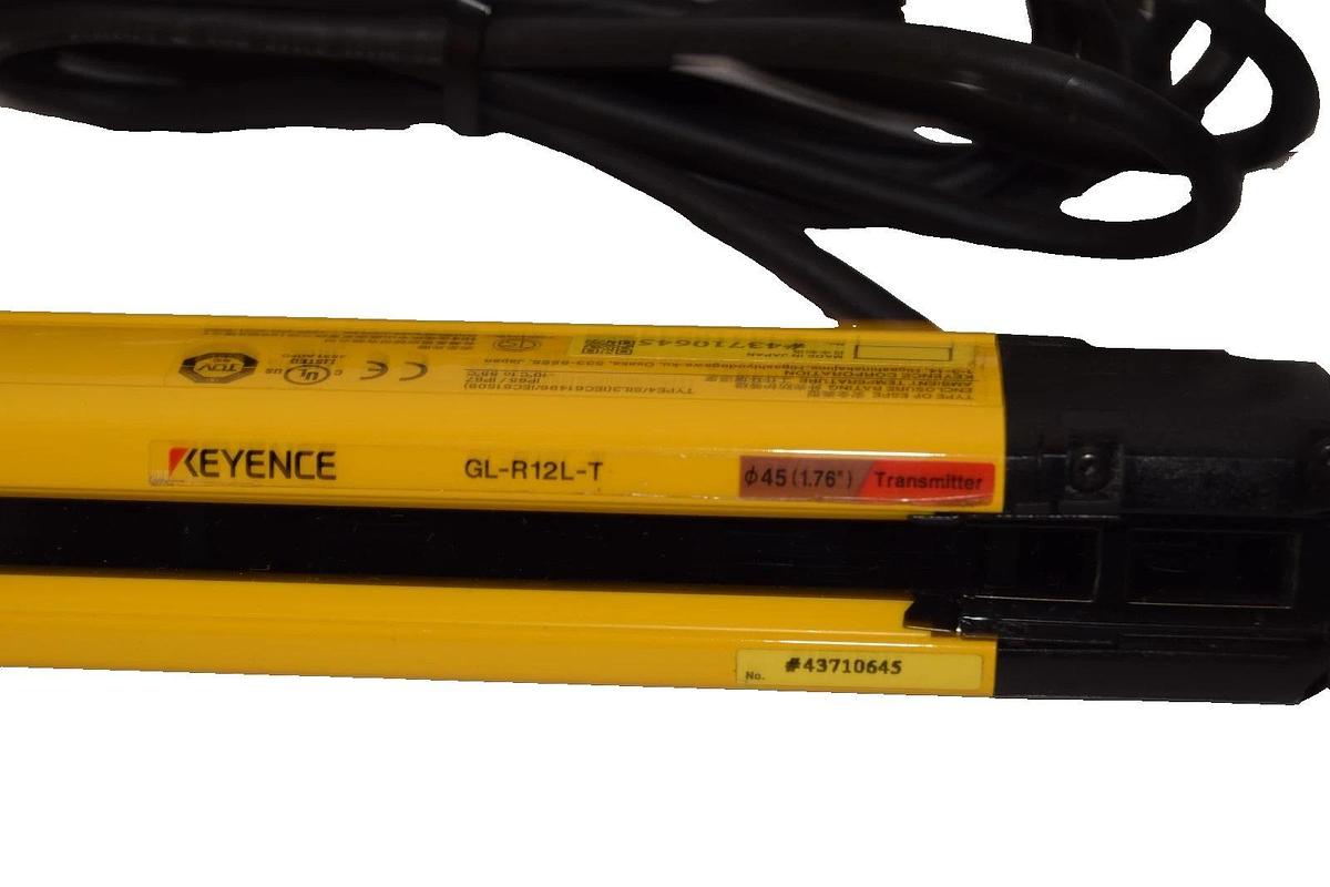 Used Keyence GL-R12L-T , GLR12LT Safety Light Curtain Transmitter