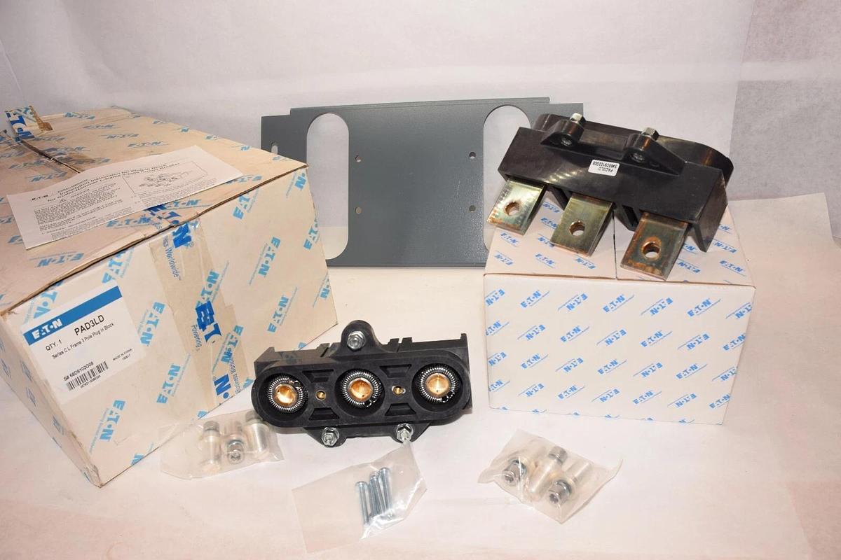 (New) EATON PAD3LD , 68D9102G08 Series C , L Frame 3 Pole Plug In Block