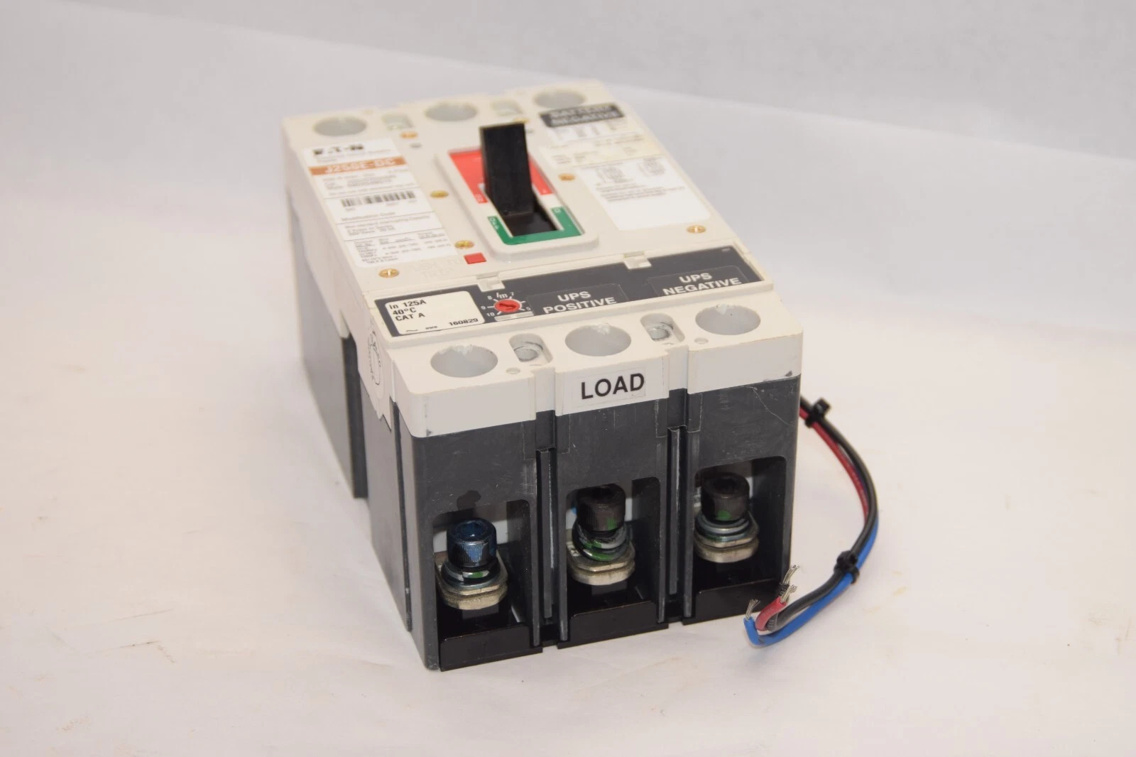 CUTLER HAMMER EATON JGEDC3250NN J250E-DC 250A w/ 125A Trip Breaker New Takeout