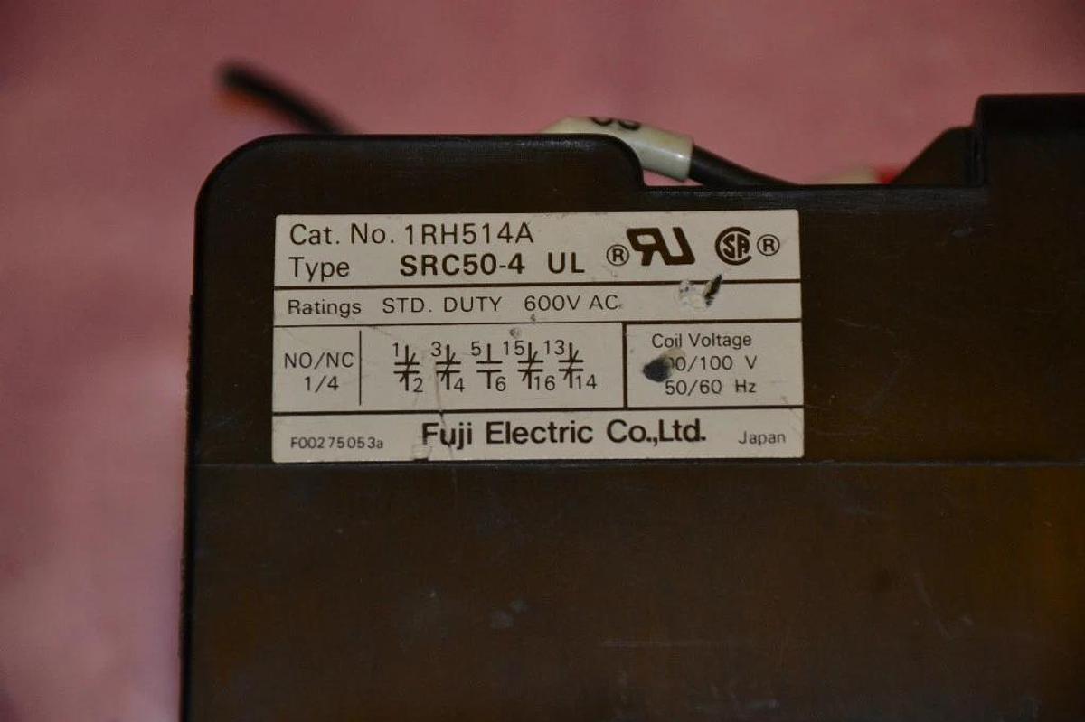 Used FUJI ELECTRIC RELAY SRC50-4 UL SRC50 4 1RH514A