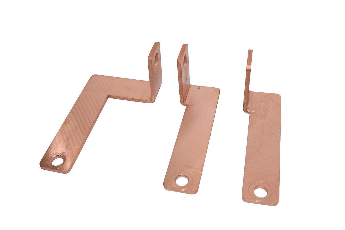 Used Buss Bar 5" x 2" x 5/32" Copper (Lot of 3)